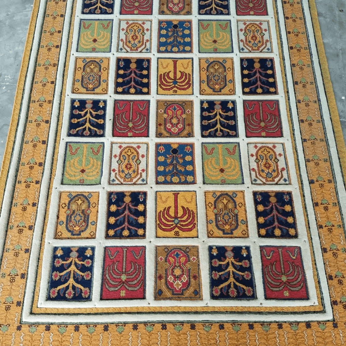 Geometric Wool Durrie