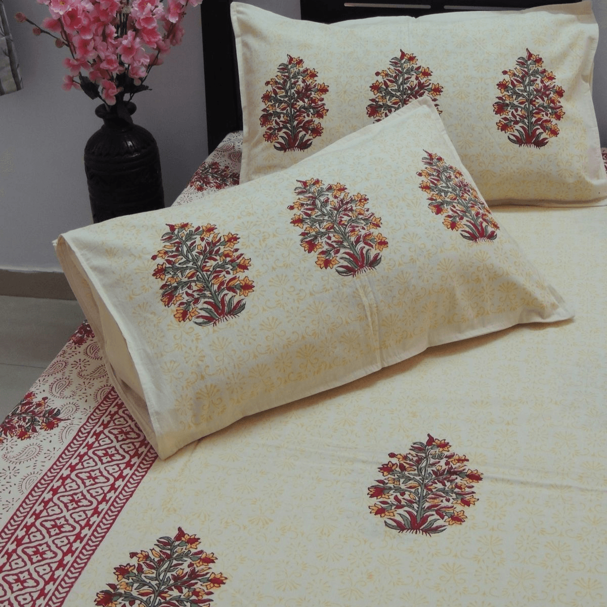 Sanganeri Double Bedsheet I